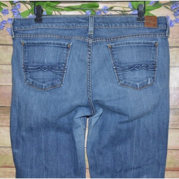 Lucky Brand Jeans Womens 18 Regular Zoe Boot Cut Wide Leg Denim - Picture 6 of 12